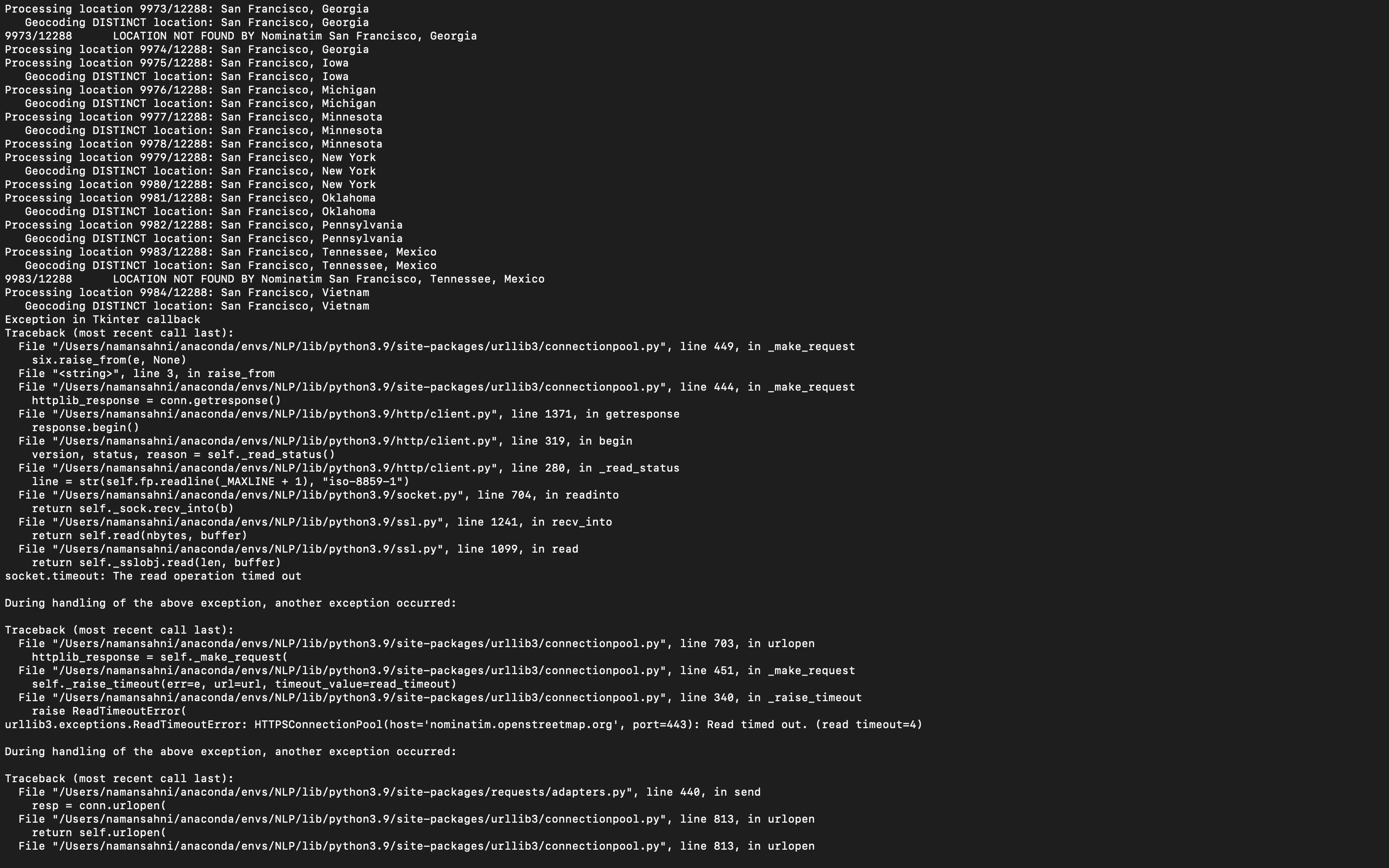 [BUG]: GIS pipeline error · Issue #629 · NLP-Suite/NLP-Suite · GitHub