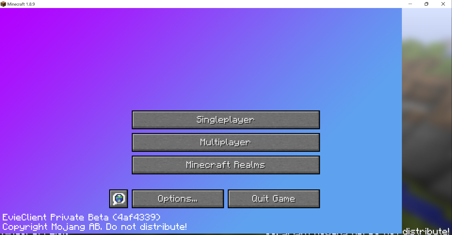 [CLIENT-BUG] Minecraft Menu Fullscreen background too small · Issue #4 ...
