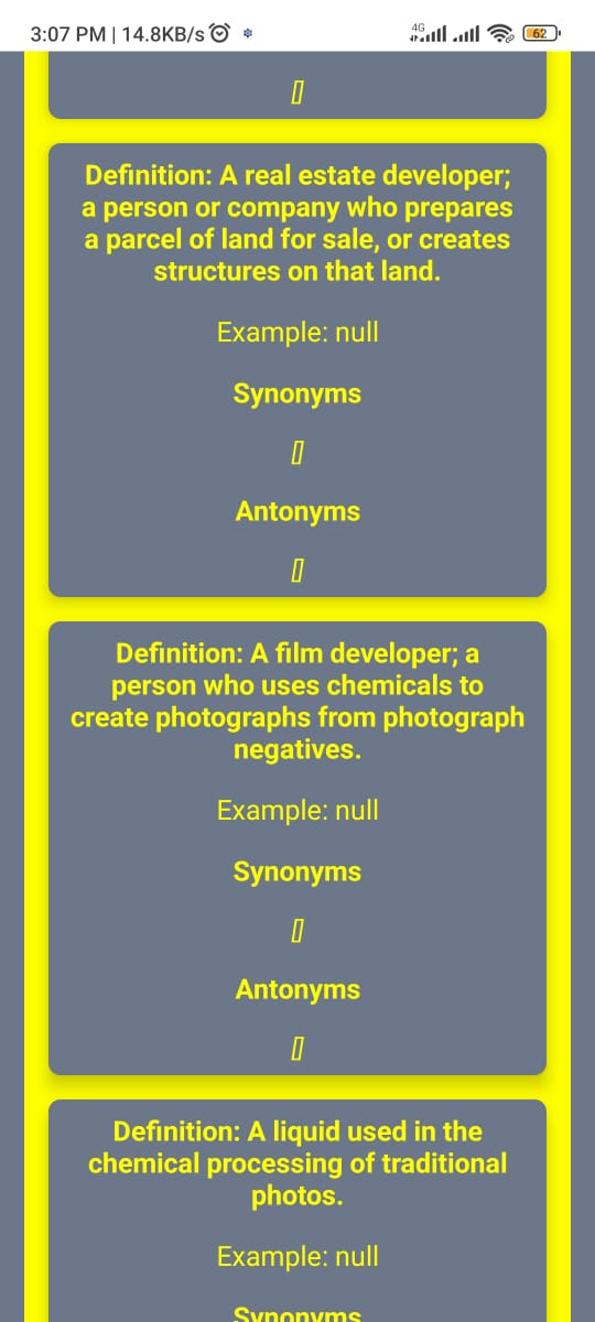 GitHub - ShaahSaud/Dictionary: Dictionary app for android with REST API ...
