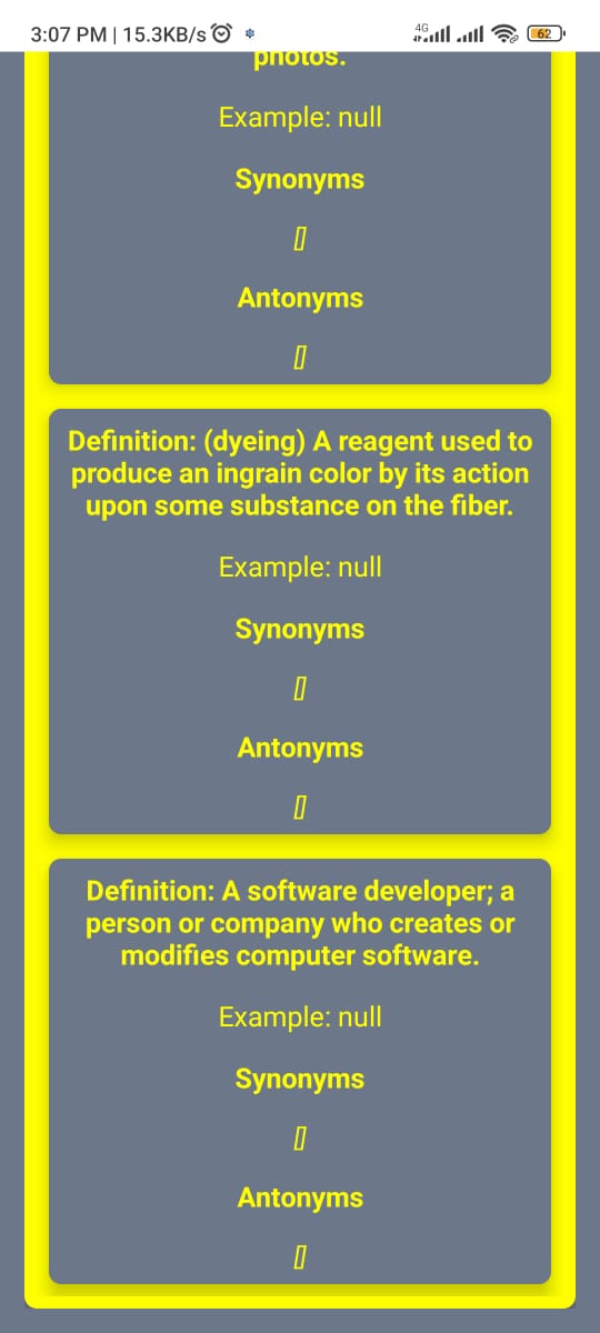 GitHub - ShaahSaud/Dictionary: Dictionary app for android with REST API ...