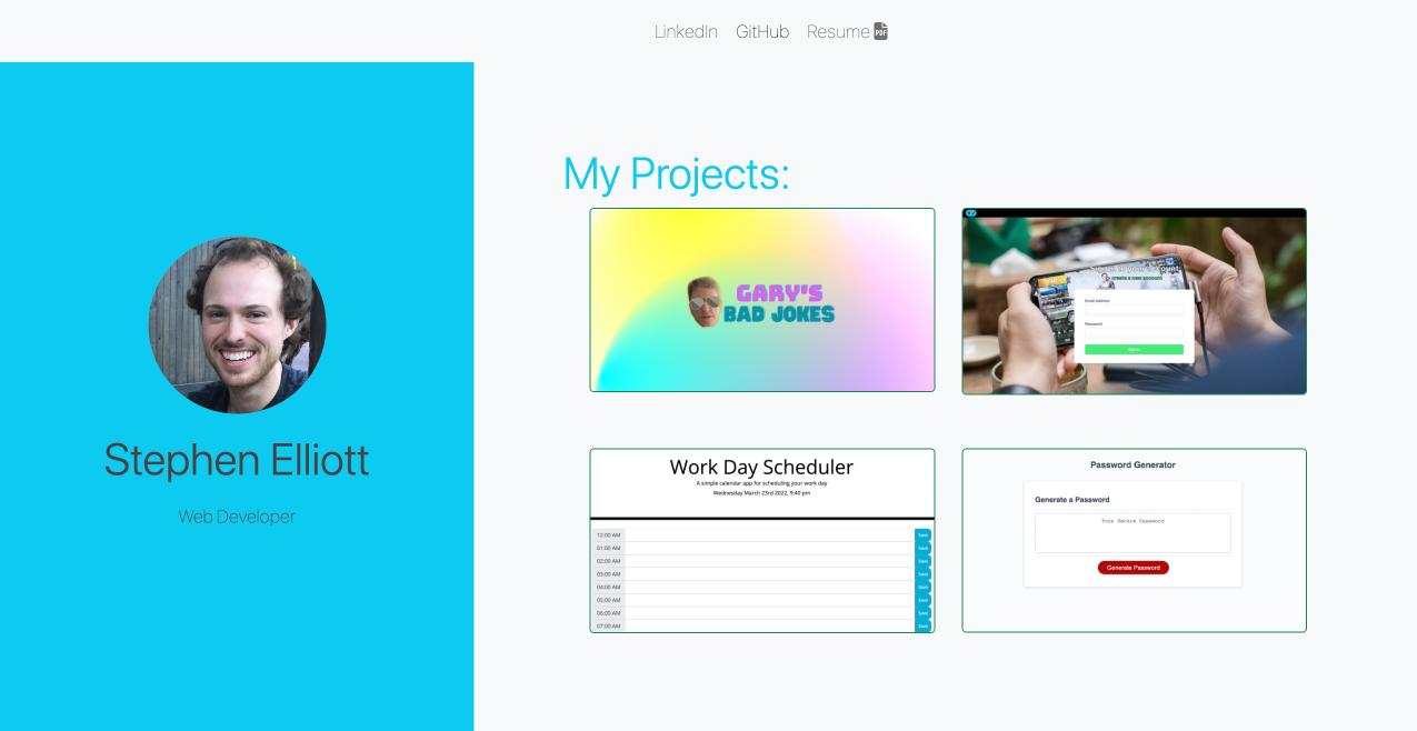 GitHub - UsernameisStephen/Updated-Portfolio: This is my portfolio!