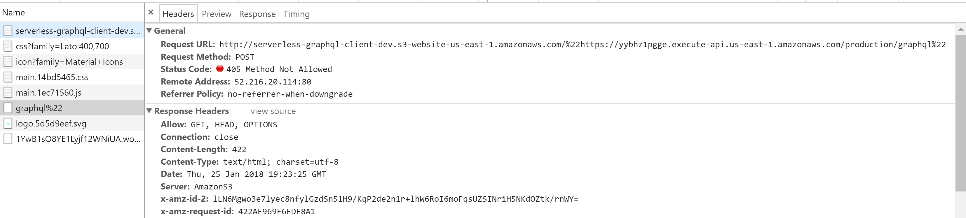 405 Method not allowed on production deployment · Issue #274 ...