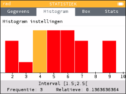 Closed Bracket Math Data Histogram Example Closing bracket in Statistics - Histogram · Issue #1940 · numworks ...