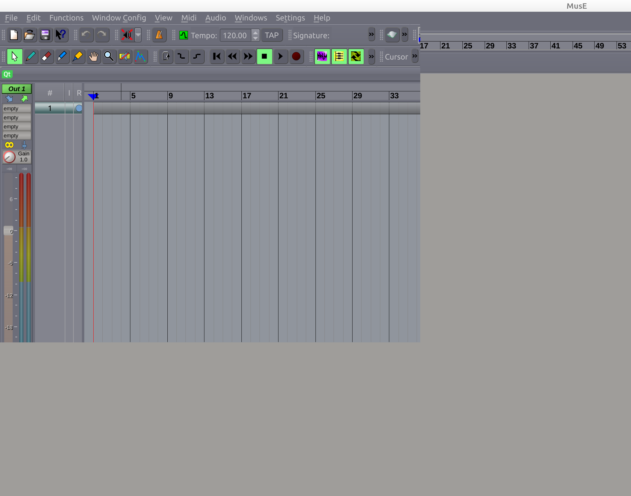 MusE starts with broken UI when Jack is not properly running · Issue ...