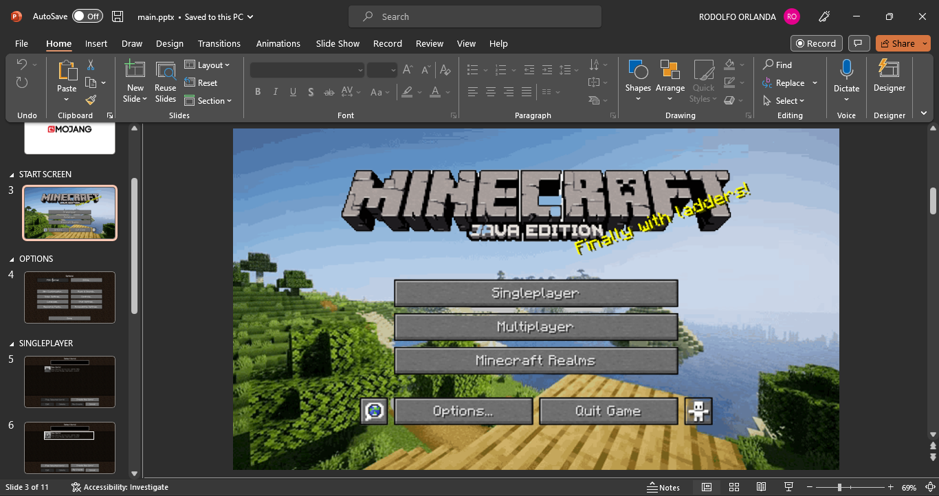 GitHub - xRodzMC/MinecraftPowerpointTemplate: What ppt template looks ...