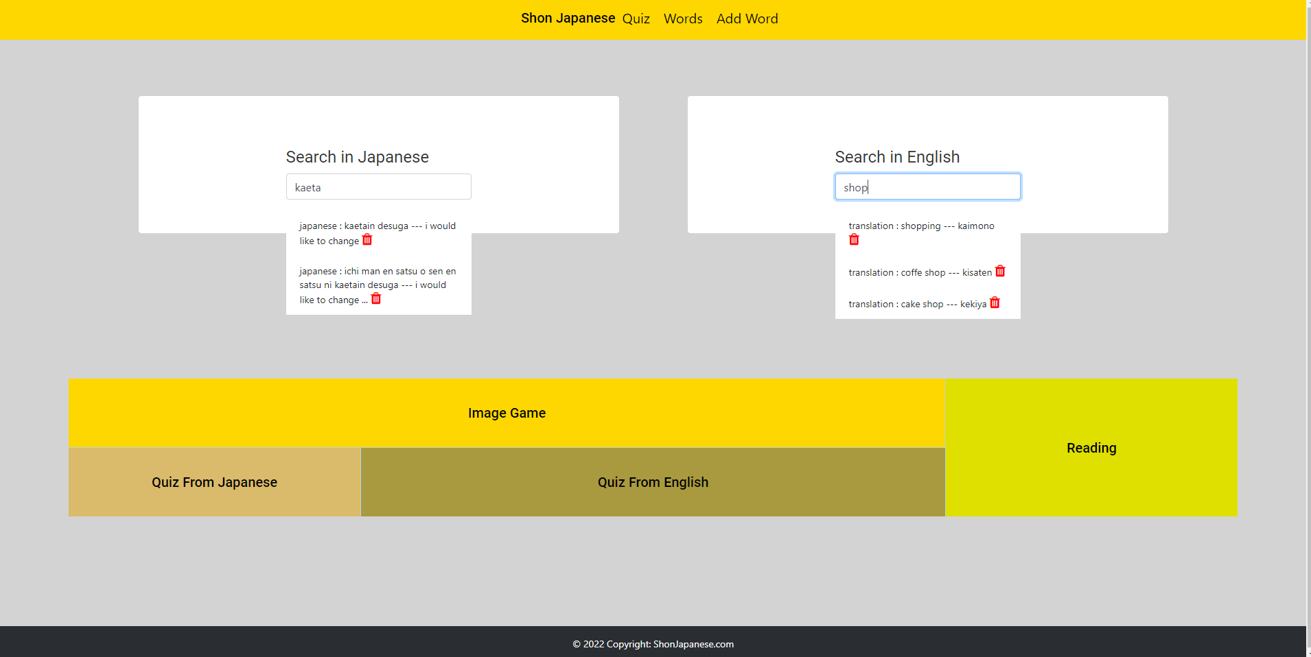 GitHub - ShonZimkov/Japanese_Site: self learn japanese site with ...