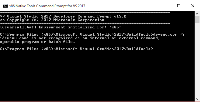 Devenv.com: Command Not Found · Issue #1 · preshing/cairo-windows · GitHub