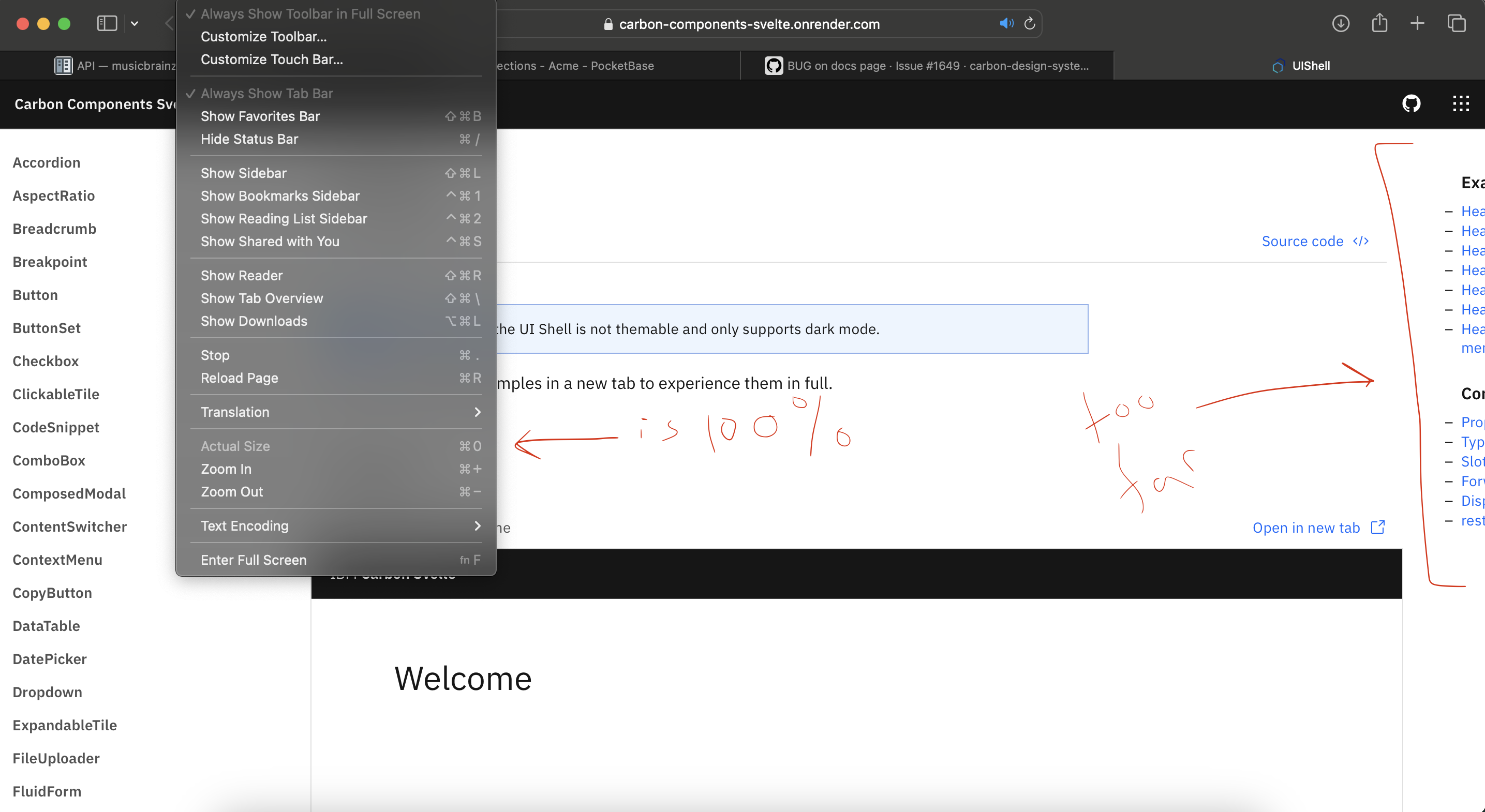 BUG on docs page · Issue #1649 · carbon-design-system/carbon-components ...