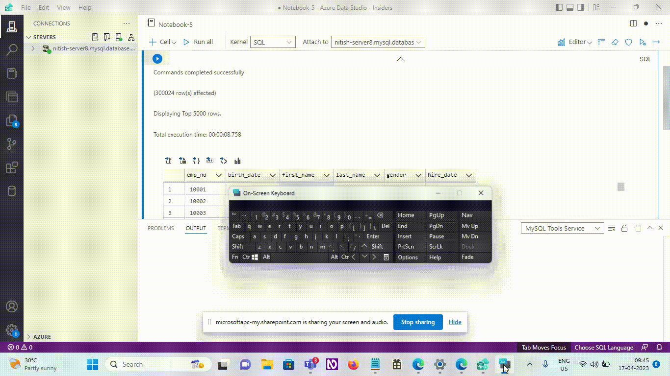 A11y_MySQLextensionforAzureDataStudio_Notebooks - Run_Keyboard:"Filter ...