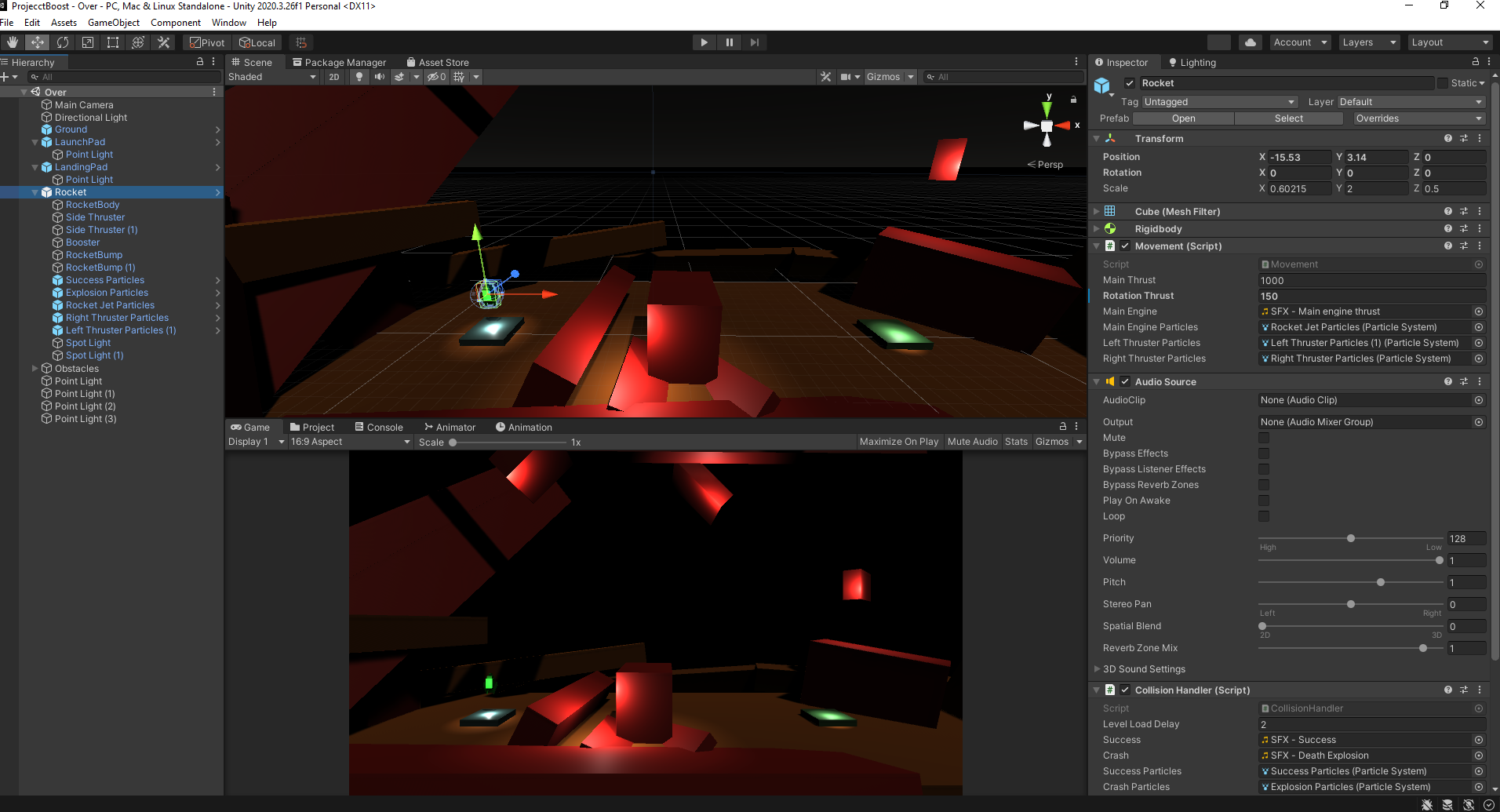 GitHub - oktaytezcan/RocketGame: Rocket launch and land game