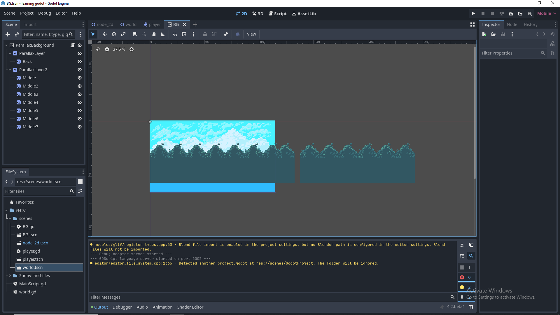 Parallax backgrounds visual bug · Issue #83463 · godotengine/godot · GitHub