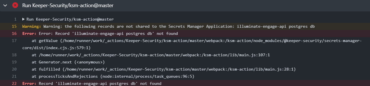 Github Actions incompatible with keeper notation format · Issue #111 ...
