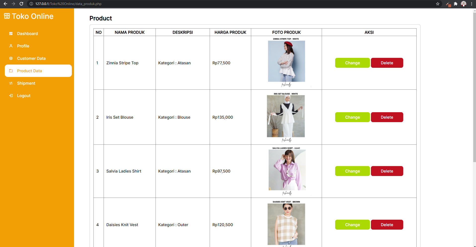 GitHub - faricaav/Toko-Online-Website: Online store website using PHP ...