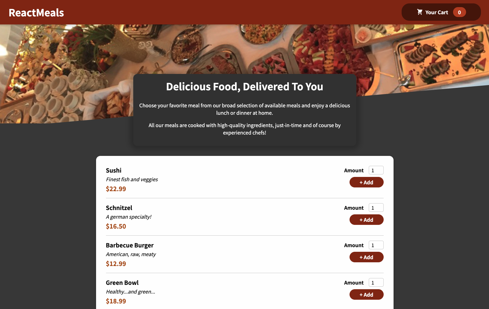 GitHub - AustinT12/Food-ordering