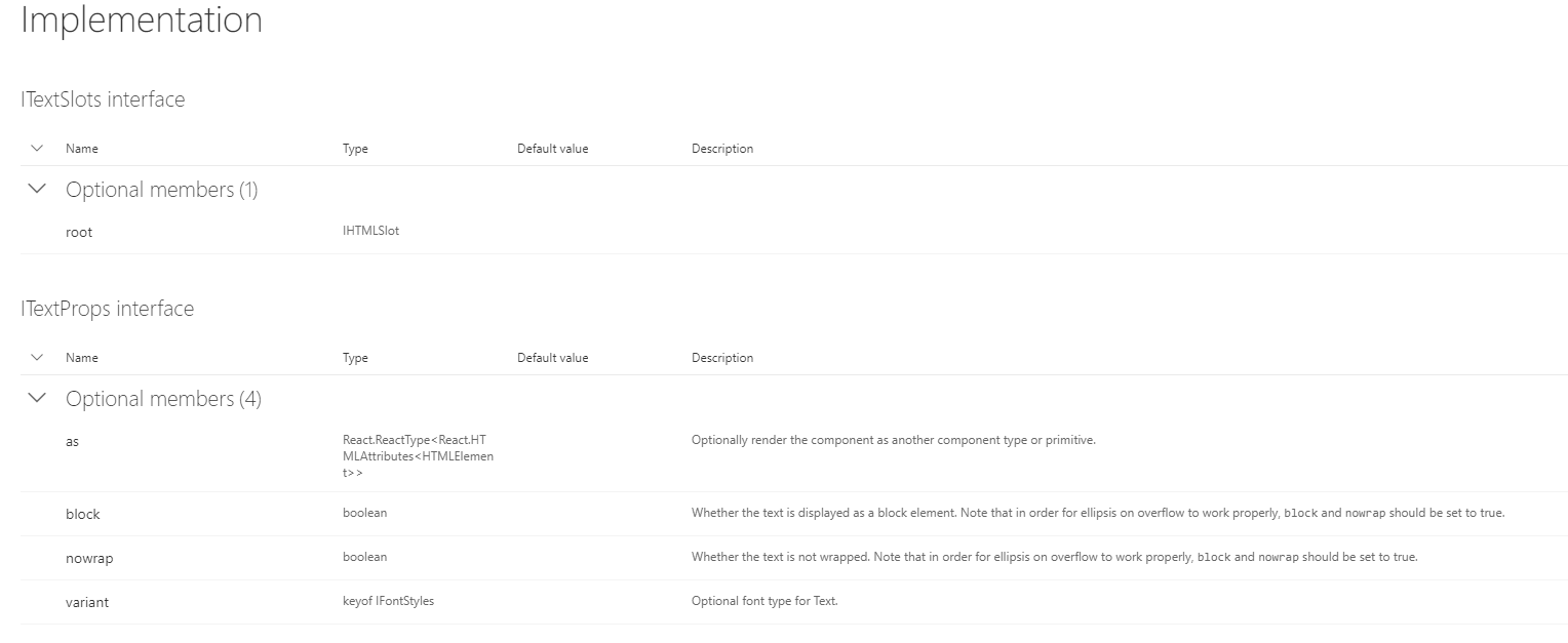 Text/Stack: Fix issue where key documentation pieces were missing by ...