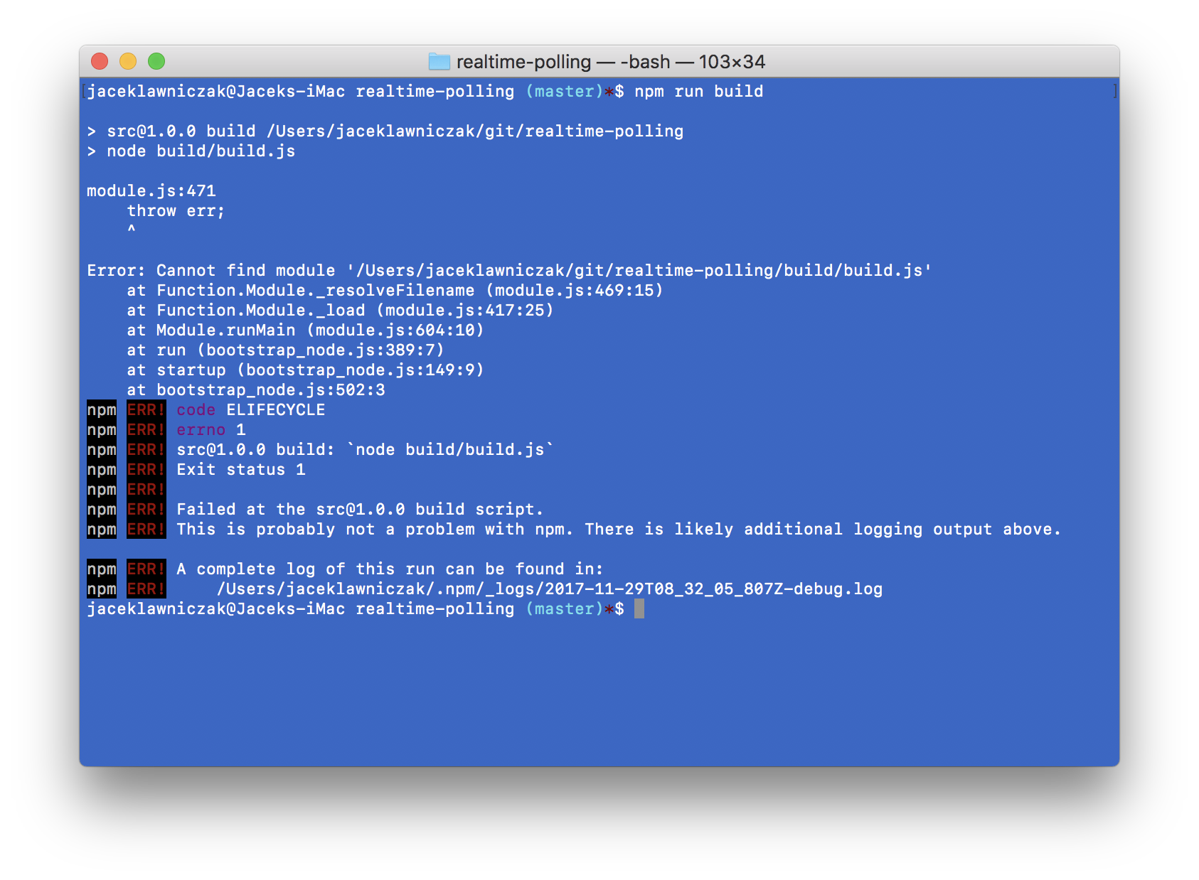 Build command error · Issue #9 · x-team/realtime-polling · GitHub