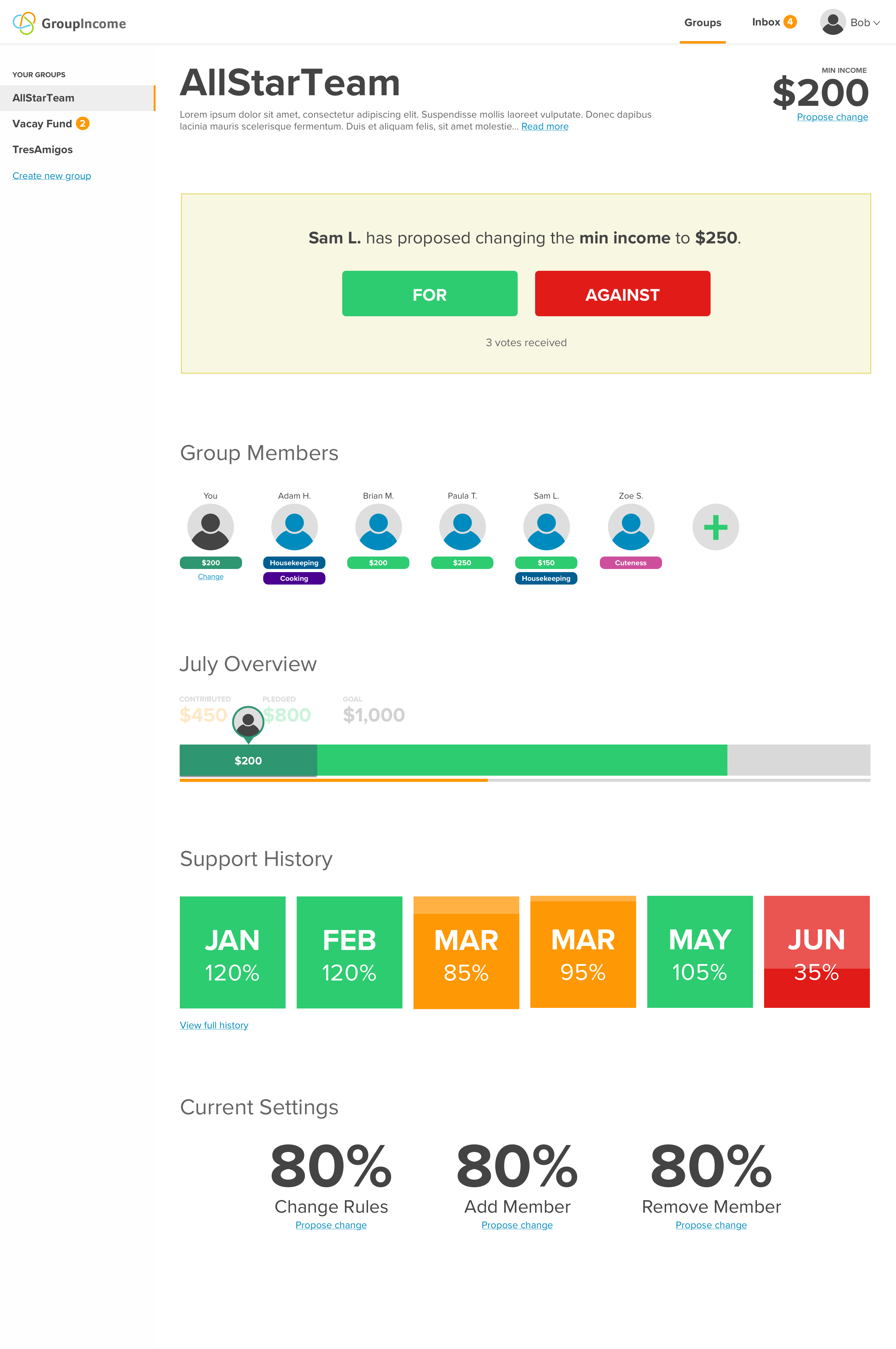 dashboard with notification - v2 - hover