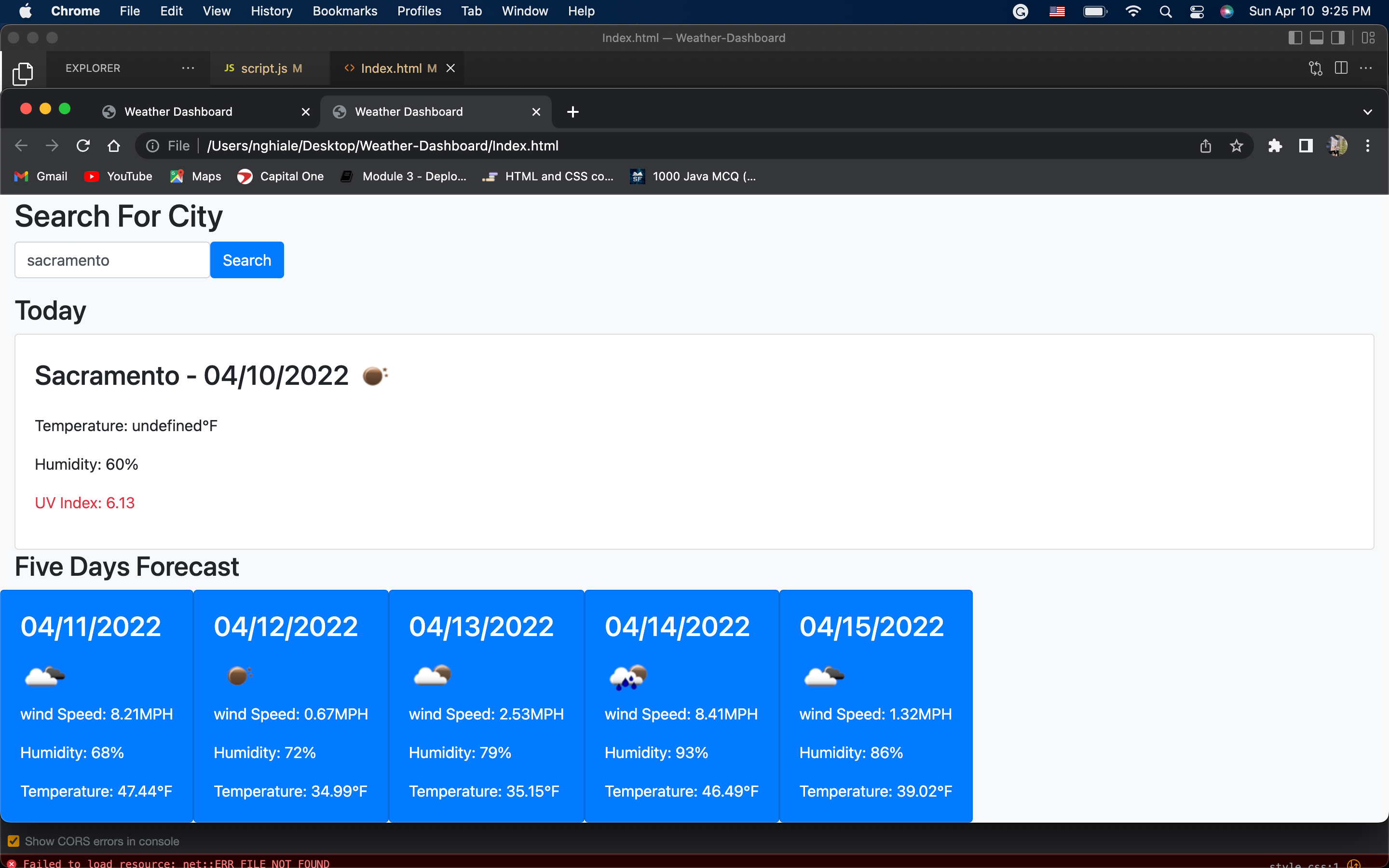 GitHub - Nghia314/Weather-Dashboard