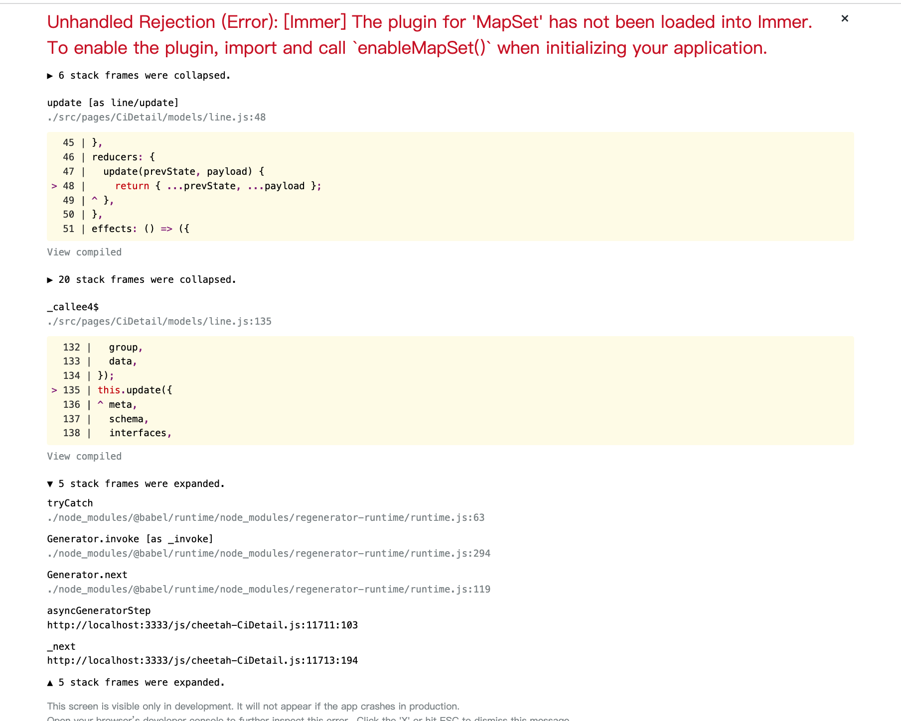  unhandled rejection error immer issue 5202 alibaba ice github