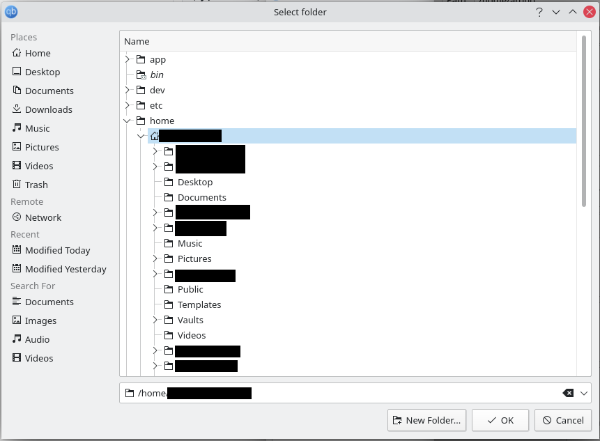 Select Folder dialog frozen, when choosing the save path, or from ...