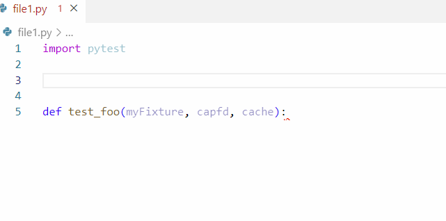 Pytest add fixture type annotation code action shows up for non test ...