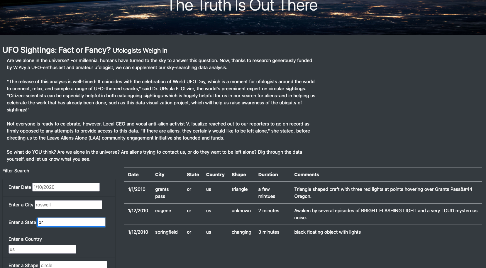 GitHub - juanjflores94/UFOs: Using Javascript to build dynamic webpages ...