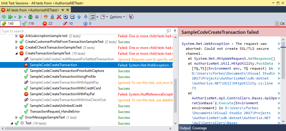 authorize.net test tls 1.2