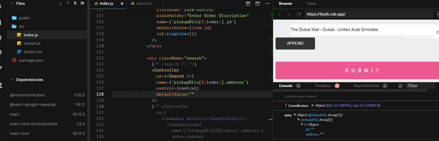 use-places-autocomplete hook in react hook form · react-hook-form ...