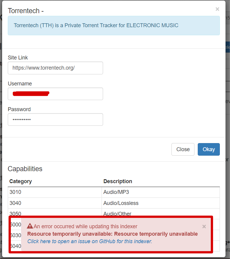 Unable to add torrentleech indexer - request failed · Issue #8717 ...