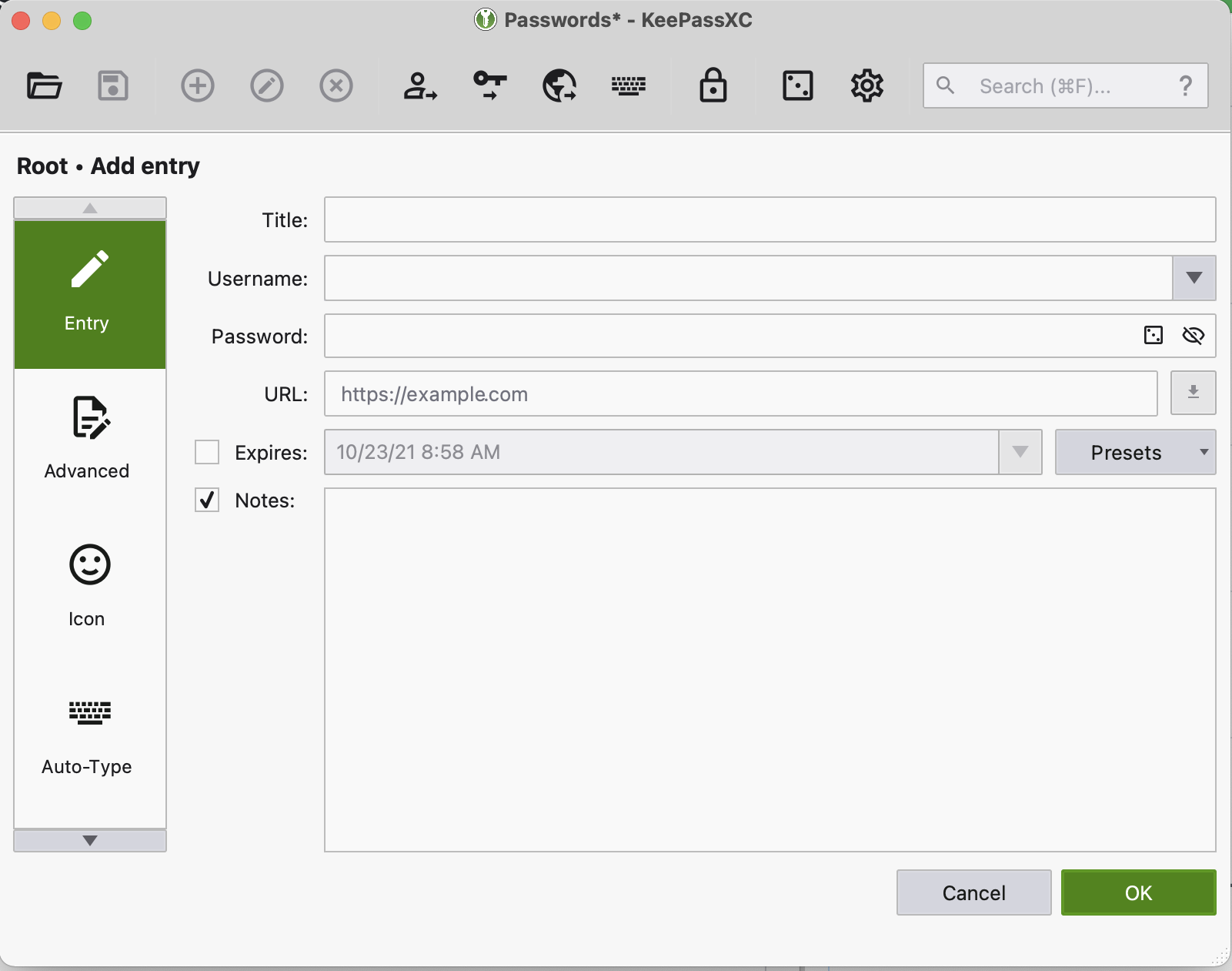 Rename Title to Site · Issue #7078 · keepassxreboot/keepassxc · GitHub