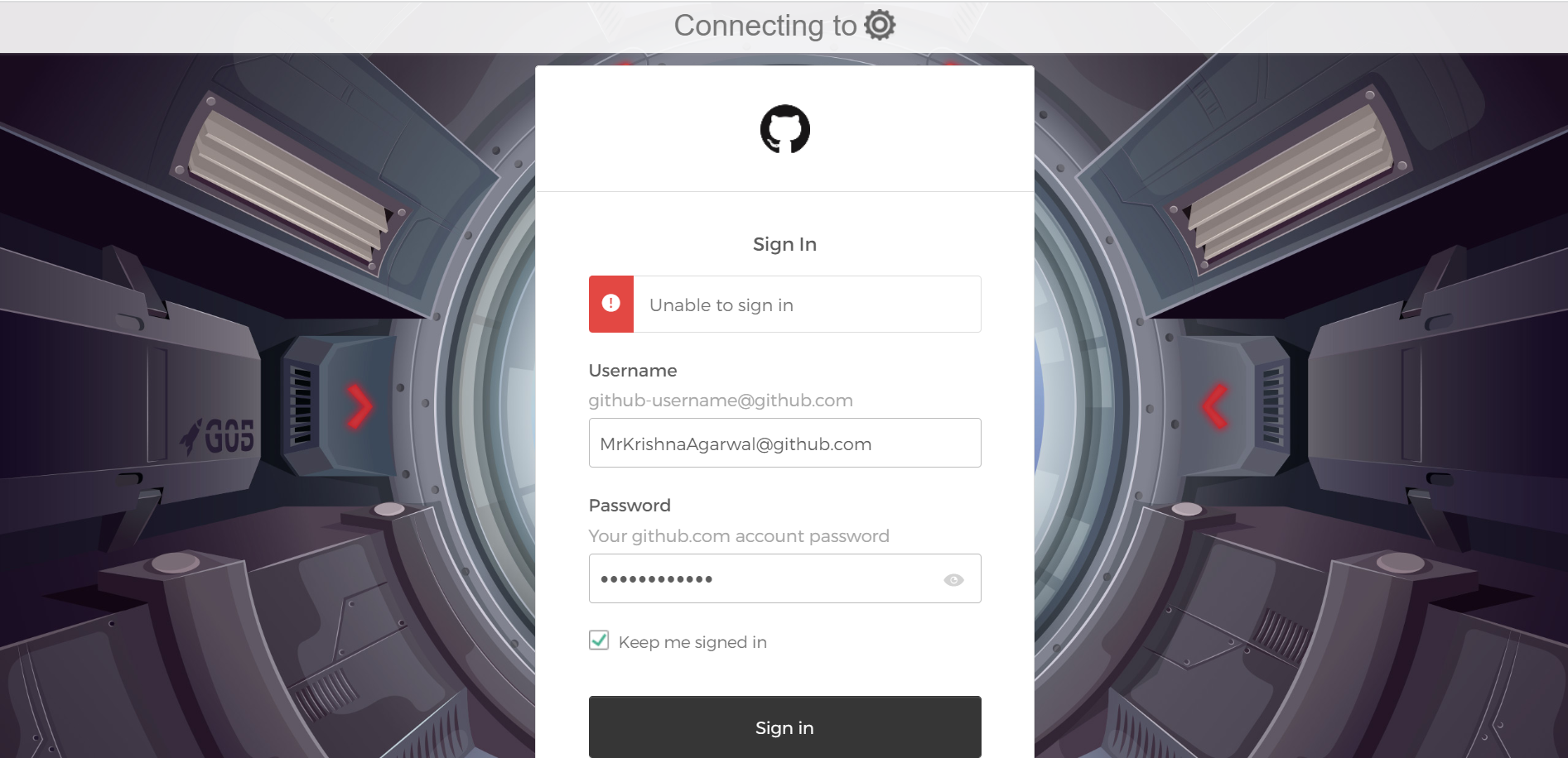 Unable to sign-in · Issue #5 · github/go-pipe · GitHub