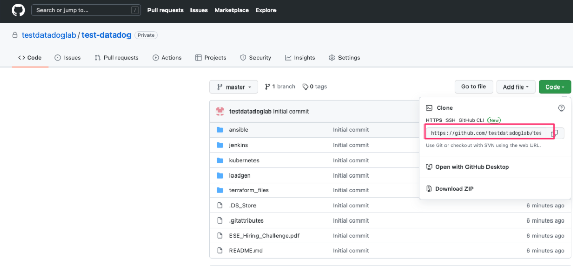 GitHub testdatadoglab/testdatadoghiringchallenge