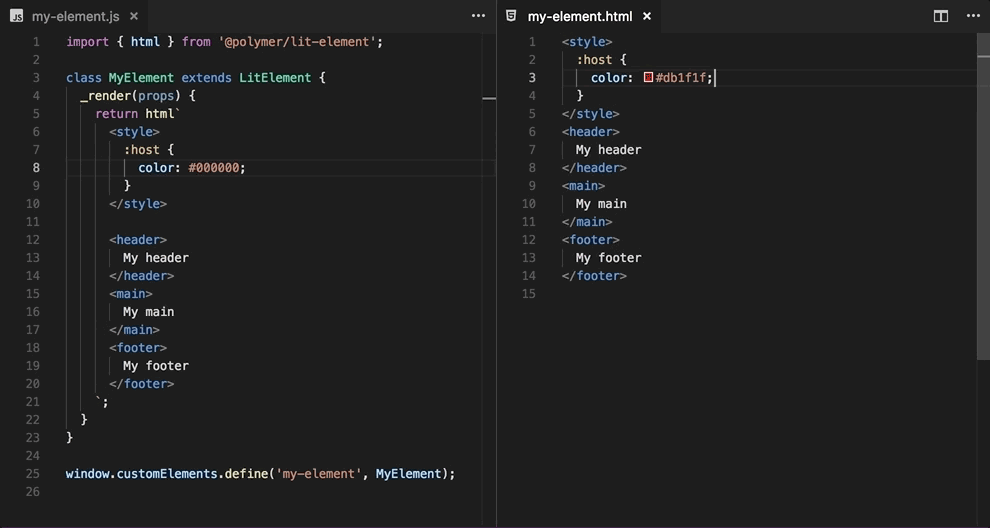 Improve the CSS intellisense · Issue #43 · mjbvz/vscode-lit-html · GitHub