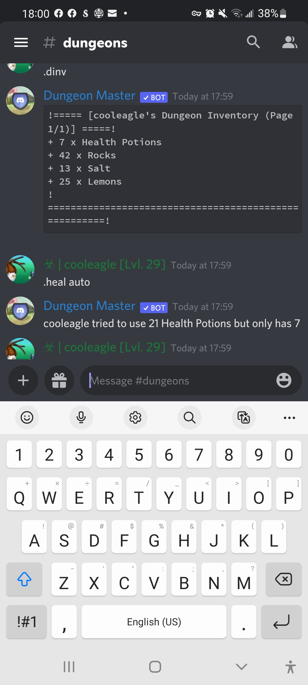 🐛 Bug Report: did not receive dungeon rewards · Issue #1184 ...