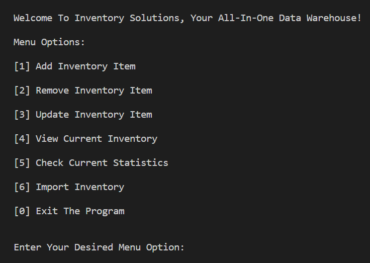 GitHub - basemmo/inventorySolutions: Inventory Solutions CLI ...