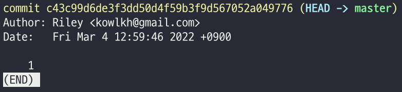 commit c43c99d6de3f3dd50d4f59b3f9d567052a049776 (HEAD - master)