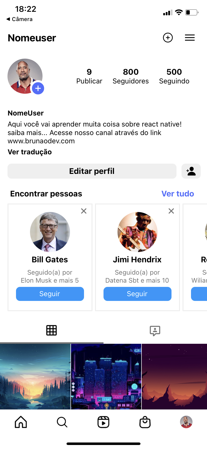 GitHub - odevbruno/instagram-clone-interface: Interface do instagram ...
