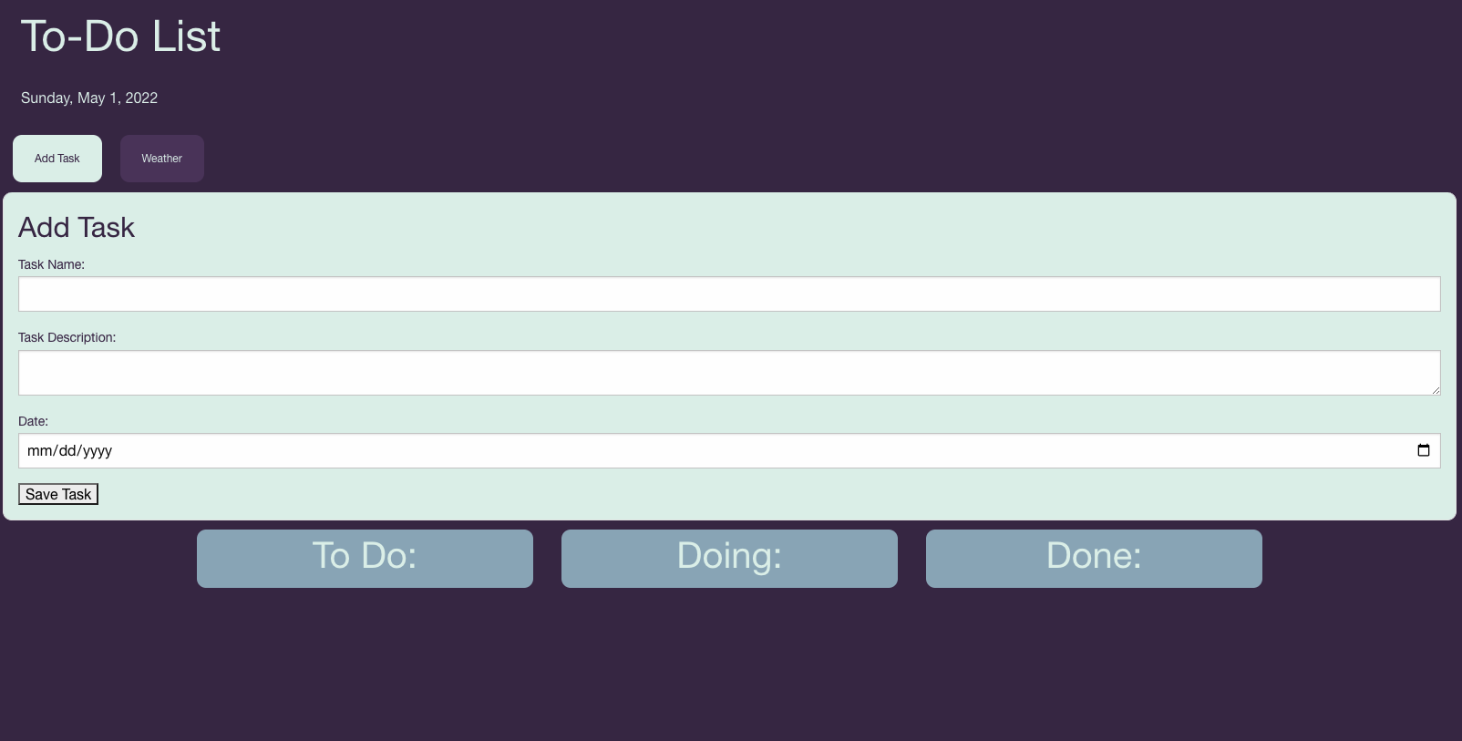 GitHub - SamuelGa25/Project1-To-do-List: UM Project 1: AS A user I WANT ...