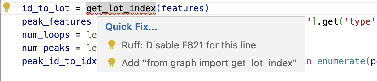 prioritize "Add import" over "Ruff: Disable" · Issue #185042 ...