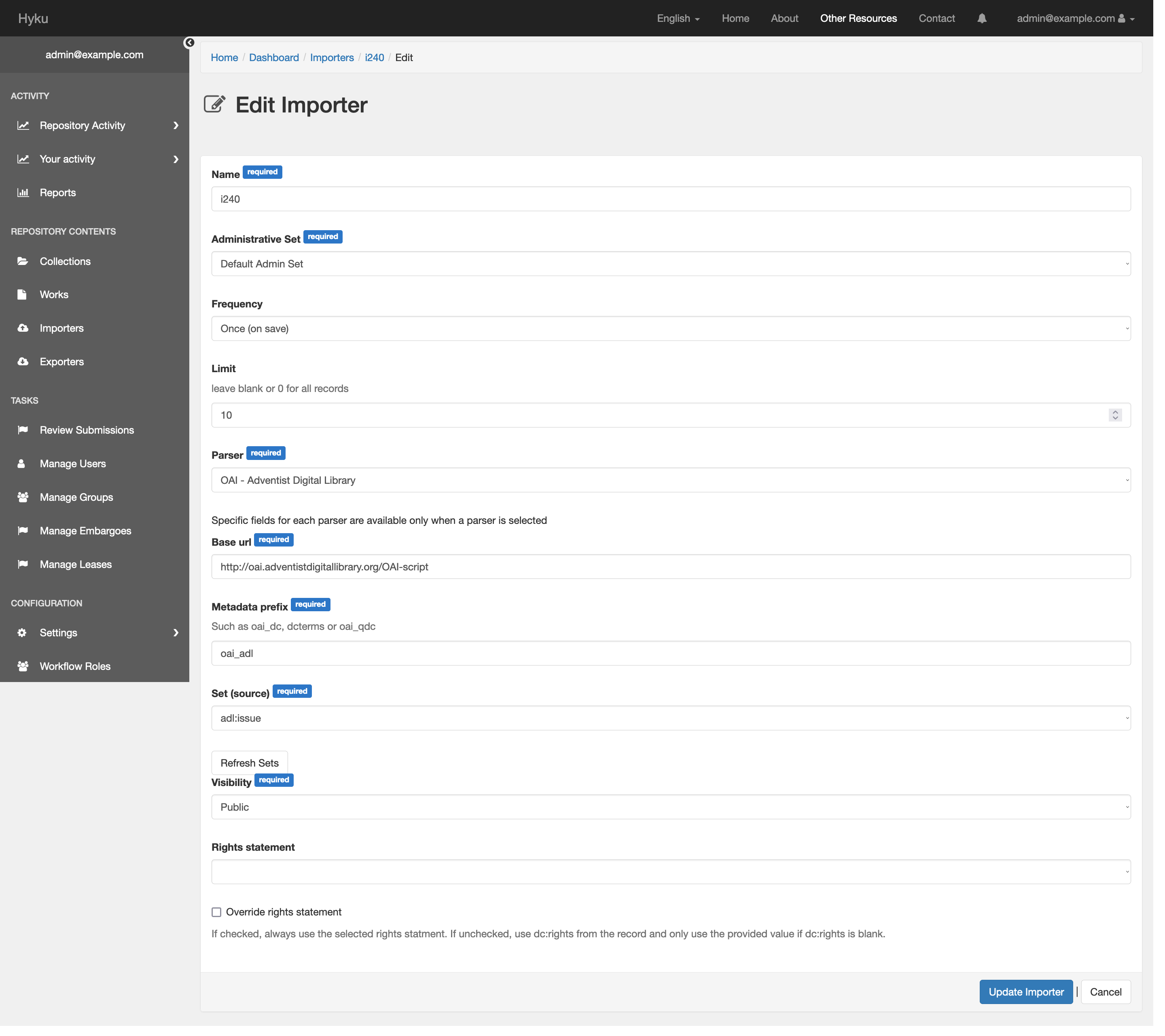 ADL:Issues import stuck in pending · Issue #460 · notch8/adventist ...
