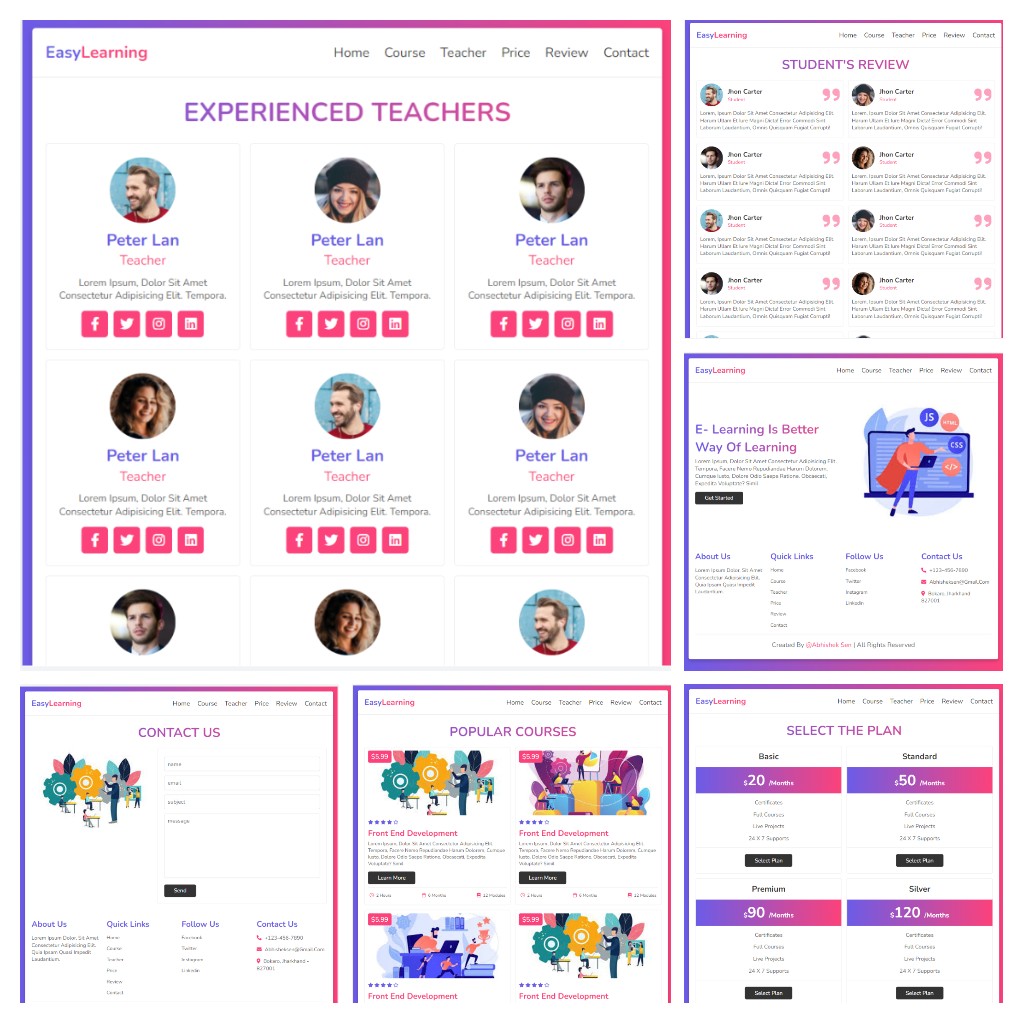 GitHub - Chanchala62/Learning_website: It is a education app where ...
