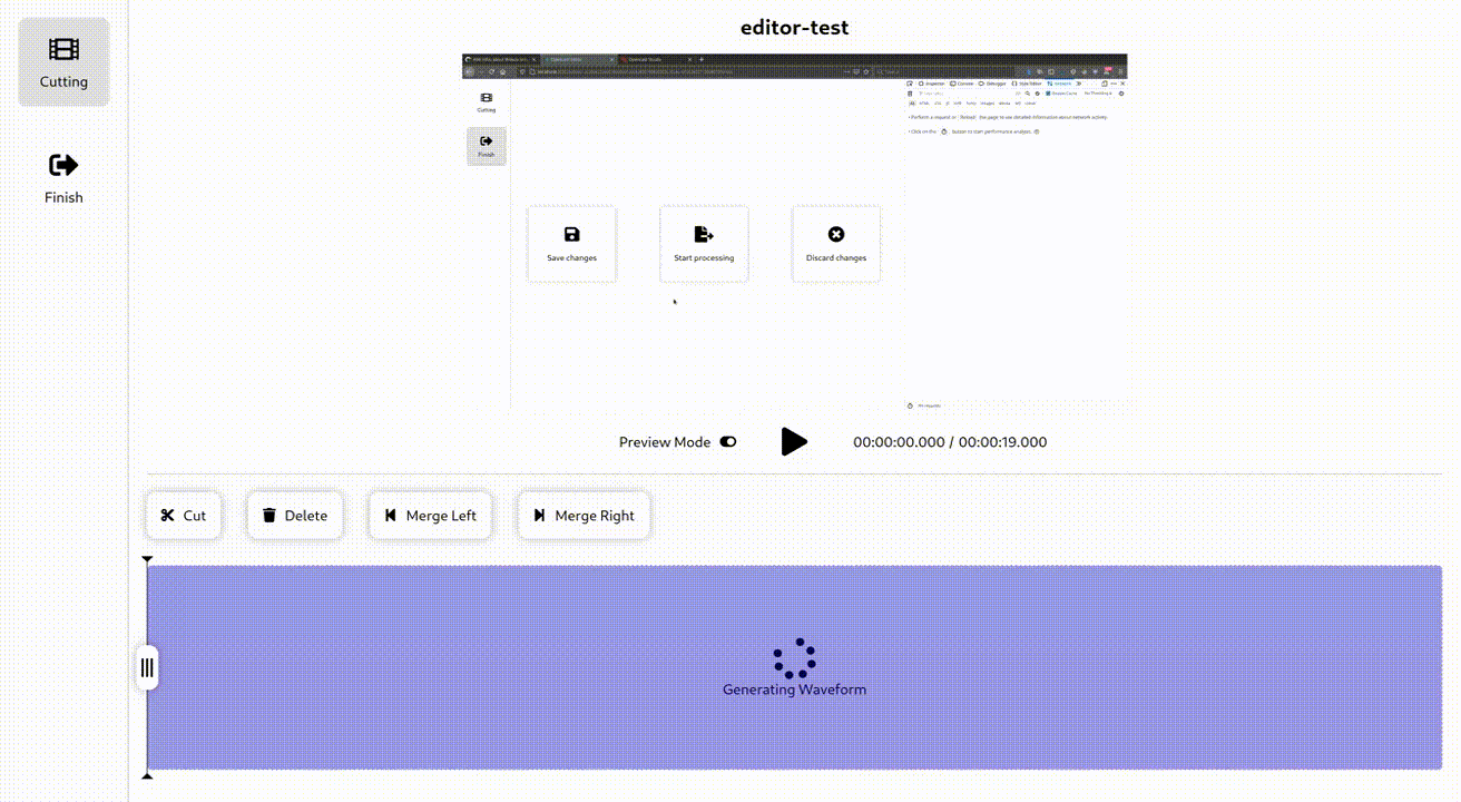 Endless loading of waveform if there is no audio · Issue 237