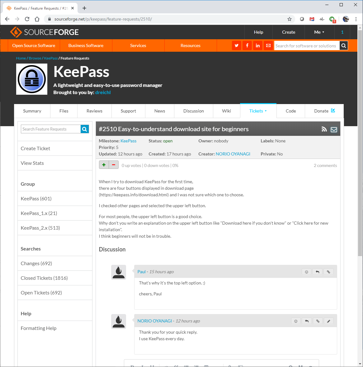 OSS Gate Osaka 20191124 Noyanagi KeePass Work log