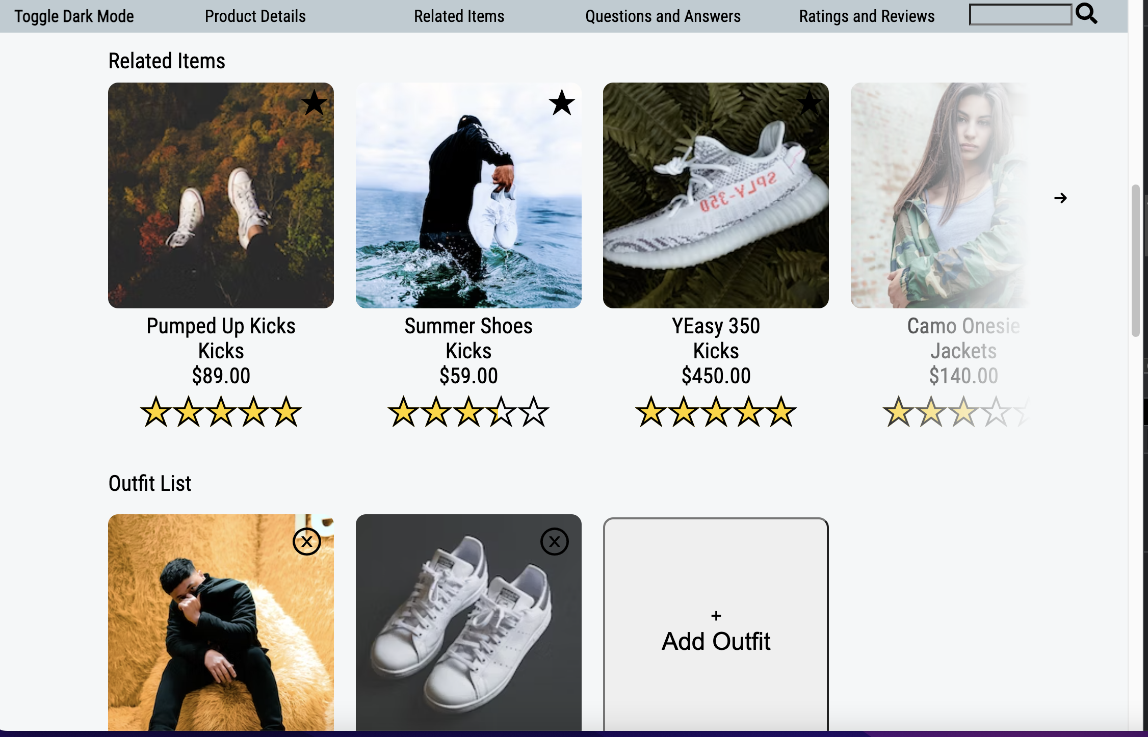 GitHub - carolinepeake/retail-app: Fashion and retail website were ...