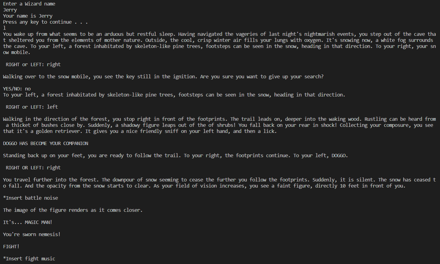 GitHub - jSwAggy01/Text-based-RPG-Game: Text-based RPG game project ...