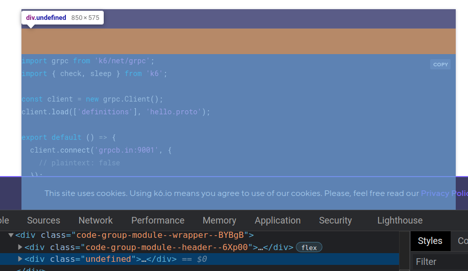 Wrong padding in code blocks on JavaScript API page · Issue #360 ...