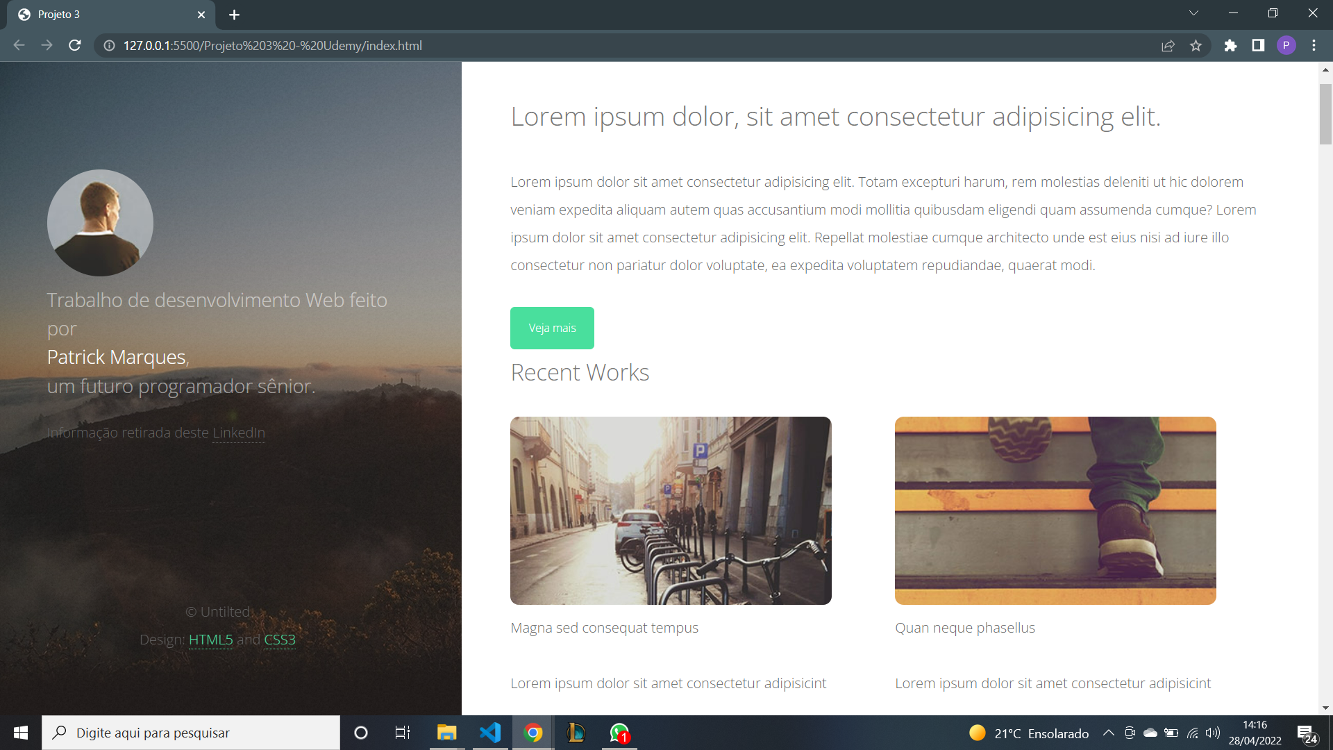 GitHub - PkMs7/webPage3: Avançando no conhecimento de HTML5 e CSS3