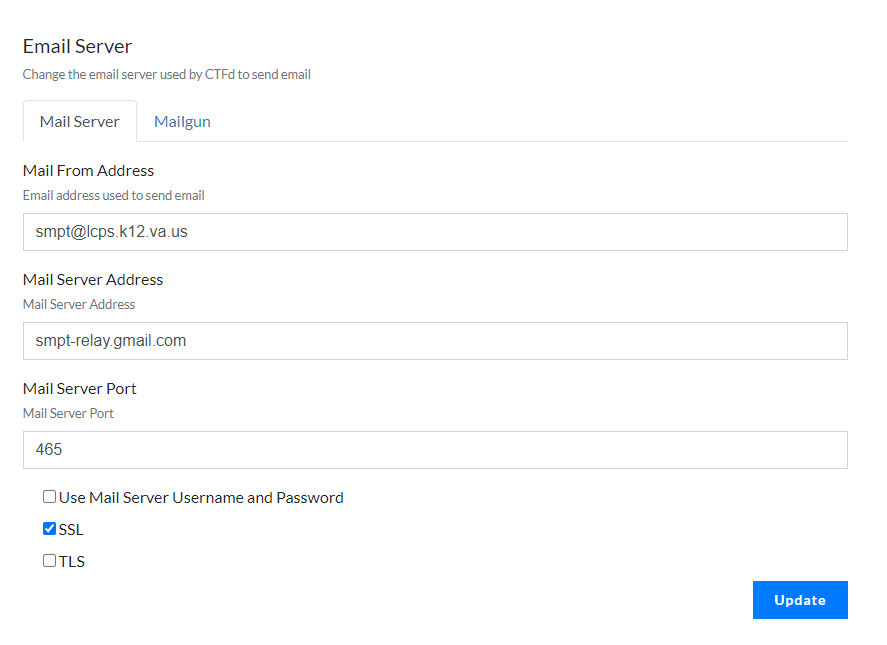 Not sending email with · Issue 2117 · CTFd/CTFd