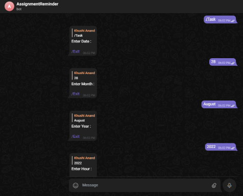GitHub - KavyaSethia/Reminder-bot: Telegram Bot