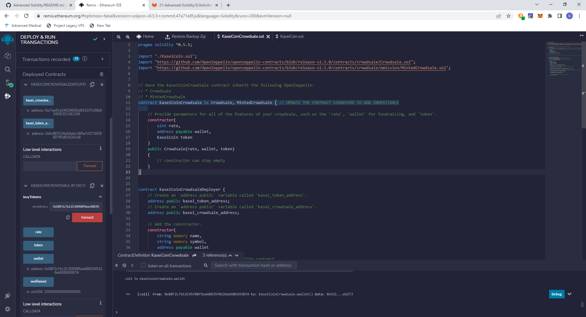 GitHub - DrGHoward/Advanced-Solidity